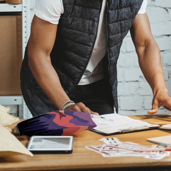 50 10X13 Poly Mailers, Mountain Sunset Shipping Envelopes PRICE IS FIRM Fall - Picture 7 of 10